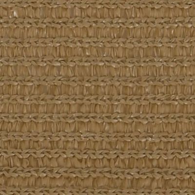 vidaXL Zonnezeil 160 g/m² 2,5x2,5 m HDPE taupe