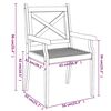 vidaXL Tuinstoelen 2 st massief acaciahout