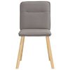 vidaXL Eetkamerstoelen 6 st stof taupe