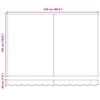 vidaXL Handmatig uitschuifbare luifel Beige 2,5 x 2 m