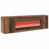 vidaXL Elektrische haard Oud hout 155 x 30 x 44 cm Bewerkt hout