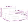 vidaXL Boxspringbed met matras Zwart 140 x 200 cm Kunstleer