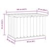 vidaXL Tuinbox 109x67x65 cm antraciet