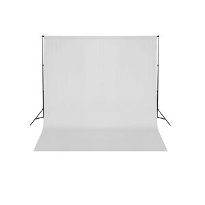 vidaXL Achtergrondsysteem 600x300 cm wit