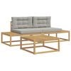 vidaXL Buiten bankenset Polyester Wit