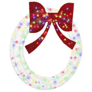 vidaXL Krans met 150 LED Multikleur 120 cm Acryl