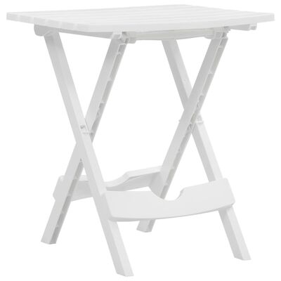 vidaXL Tuintafel inklapbaar 44,5x38,5x50 cm wit