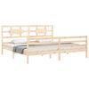 vidaXL Bedframe met hoofdbord massief hout 200x200 cm