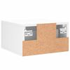 vidaXL Nachtkastjes 2 st wandgemonteerd 35x35x20 cm wit