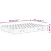 vidaXL Pocketveringmatras middelhard-hard 140x200 cm