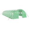 vidaXL Tuinkas met stalen frame 48 m&sup2; 12x4x2 m groen