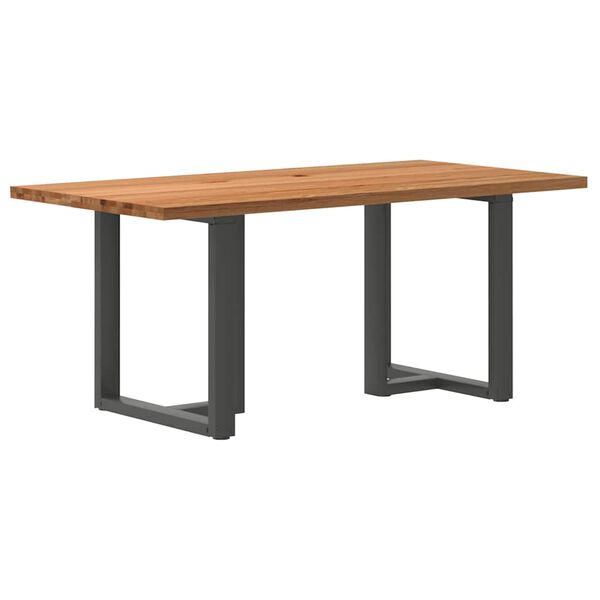 vidaXL Eettafel rechthoekig 180x90x74 cm massief eikenhout lichtbruin