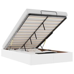 vidaXL Bedframe zonder matras 120x190 cm kunstleer wit