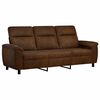 vidaXL Bank Bruin 214 x 90 x 95 cm Nep Suede Leer