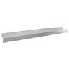 vidaXL Gazonrand 20 st 100 x 10 x 8 cm Staal Zilverkleurig