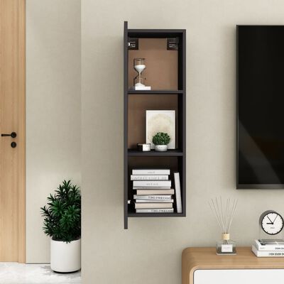 vidaXL Tv-meubel 30,5x30x90 cm bewerkt hout grijs