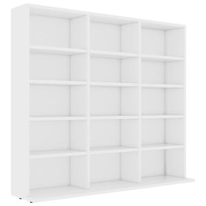 vidaXL Cd-kast 100x23x89,5 cm bewerkt hout wit