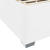 vidaXL Bedframe met matras Wit 120 x 190 cm Stof