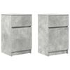 vidaXL Nachtkastjes 2 st 39x35x65 cm bewerkt hout betongrijs