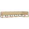 vidaXL Buiten bankenset 6 st Wit en Beige
