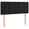 vidaXL Hoofdbord 100x5x78/88 cm fluweel zwart