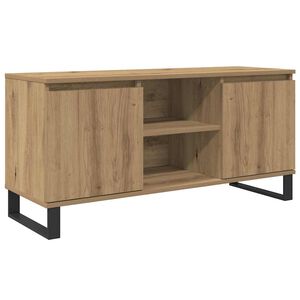 vidaXL TV-kast 104 x 35 x 50 cm Artisan Eiken Bewerkt hout