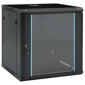 vidaXL Netwerkkast voor aan de muur 12U 19" IP20 600x600x640 mm