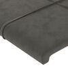 vidaXL Bedframe zonder matras 160x200 cm fluweel donkergrijs