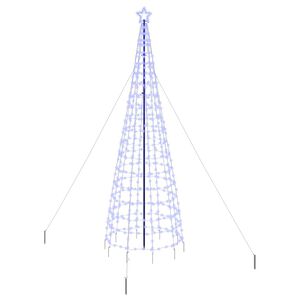 vidaXL LED Kerstboom met Grondspiesjes EKENAS 400 cm 800 LED's Blauw