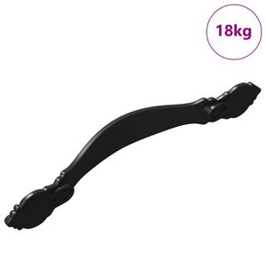 vidaXL Handvat 968 st Zwart Zinklegering