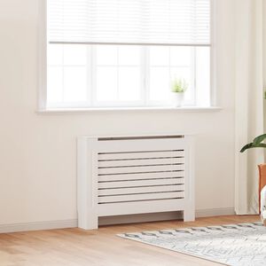 vidaXL Radiatorombouw 112x19x81,5 cm MDF wit