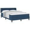 vidaXL Boxspringbed met hoofdeinde Blauw 140 x 190 cm Stof