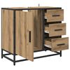vidaXL Badkamerkast Artisan Eiken 65 x 33 x 60 cm Bewerkt hout