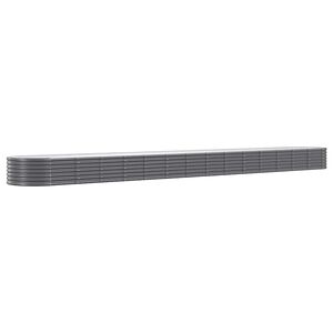 vidaXL Plantenbak 620x80x36 cm gegalvaniseerd staal antracietkleurig