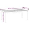 vidaXL Tuintafel 200x100x74 cm massief acaciahout
