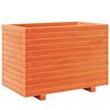 vidaXL Plantenbak 70x40x49,5 cm massief grenenhout wasbruin