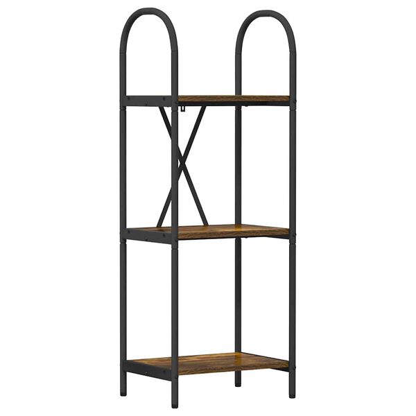 vidaXL Boekenkast Gerookt eiken 40 x 30 x 109 cm Bewerkt hout