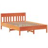 vidaXL Bed met matras massief grenenhout wasbruin 140x190 cm