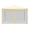 vidaXL Partytent inklapbaar met zijwanden 3x3 m crèmekleurig