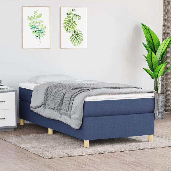 vidaXL Boxspring bed 80x200 cm stof blauw