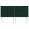 vidaXL Hoofdbord donkergroen 180x5x118/128 cm fluweel