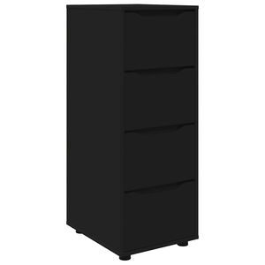 vidaXL Opbergkast Zwart 40 x 48 x 105 cm Bewerkt hout