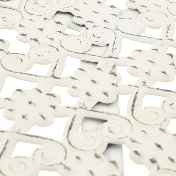 vidaXL Bistrotafel vintage stijl rond 40x70 cm metaal wit