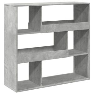 vidaXL Kamerscherm 100x33x94,5 cm bewerkt hout betongrijs