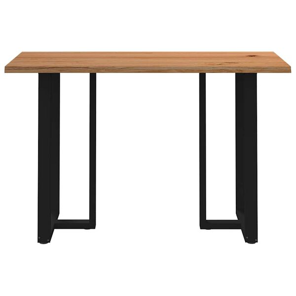 vidaXL Bartafel met natuurlijke rand 180x80x112 cm massief eikenhout