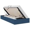 vidaXL Ottoman Bedframe met opslag Blauw 90 x 200 cm Stof