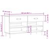 vidaXL Schoenenbank 102x35x55 cm bewerkt hout betongrijs