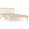 vidaXL Bedframe massief grenenhout 135x190 cm