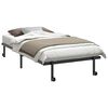 vidaXL Bedframe zonder matras opvouwbaar 100x200 cm staal zwart