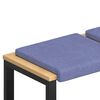 vidaXL Bankkussen 4 st Stof Jeans Blauw Diepte 35 cm